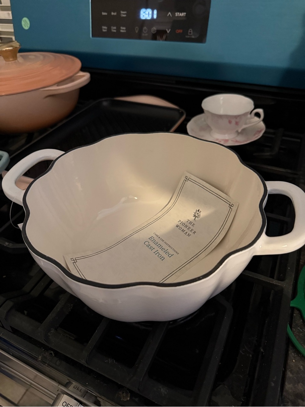 NWT Pioneer Woman Enameled Cast Iron Pumpkin - Picture 5 of 7